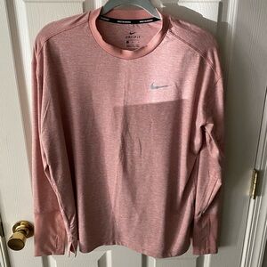 Pink Nike Dri-Fit Running Long Sleeve Size: L
